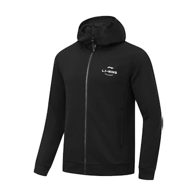 Li-Ning Fitness Collection Letter Print Icefeel Hoodie Black Men AWDT523-1