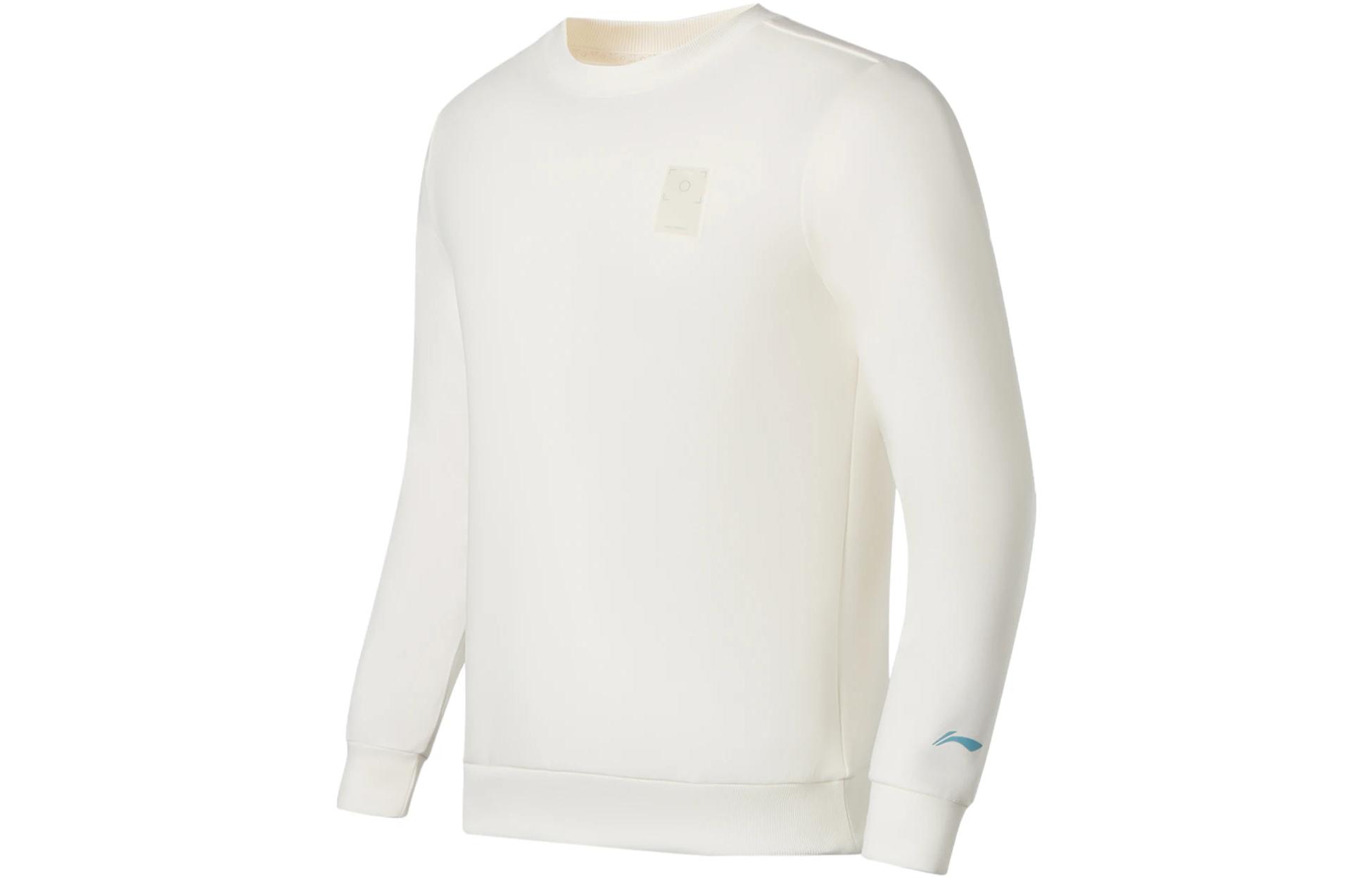 Li-Ning Fitness Crewneck Pullover Sweatshirt Beige AWDS773-1