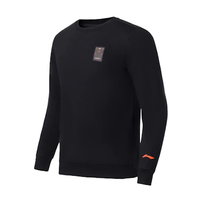 Li-Ning Fitness Crewneck Pullover Sweatshirt Black () AWDS773-4