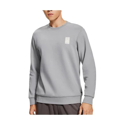 Li-Ning Fitness Crewneck Sweatshirt - Comfortable & Casual Gray Design AWDS773-6