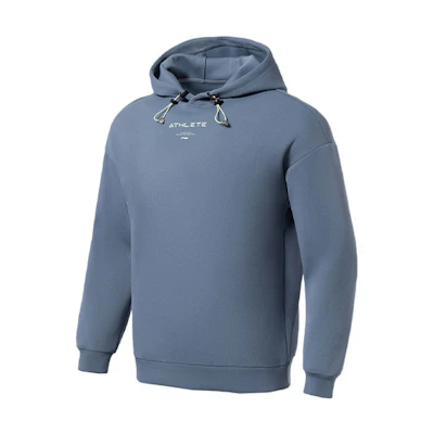 Li-Ning Fitness Hoodie Pullover Unisex Stone Blue Loose Fit AWDS001-3