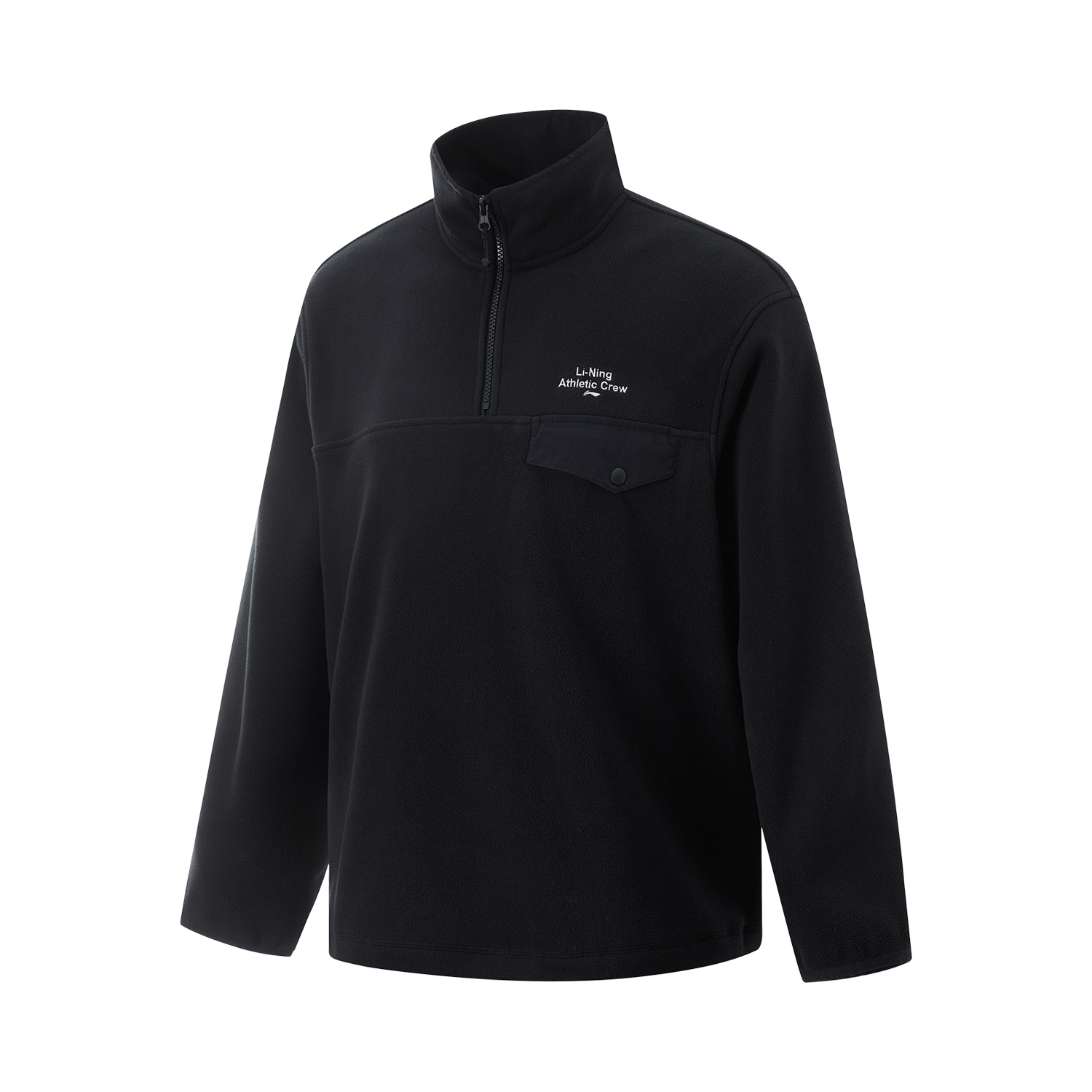 Li-Ning Fitness Infrared Warm Anti-Static Fleece Sweatshirt Black AWDUA17-5
