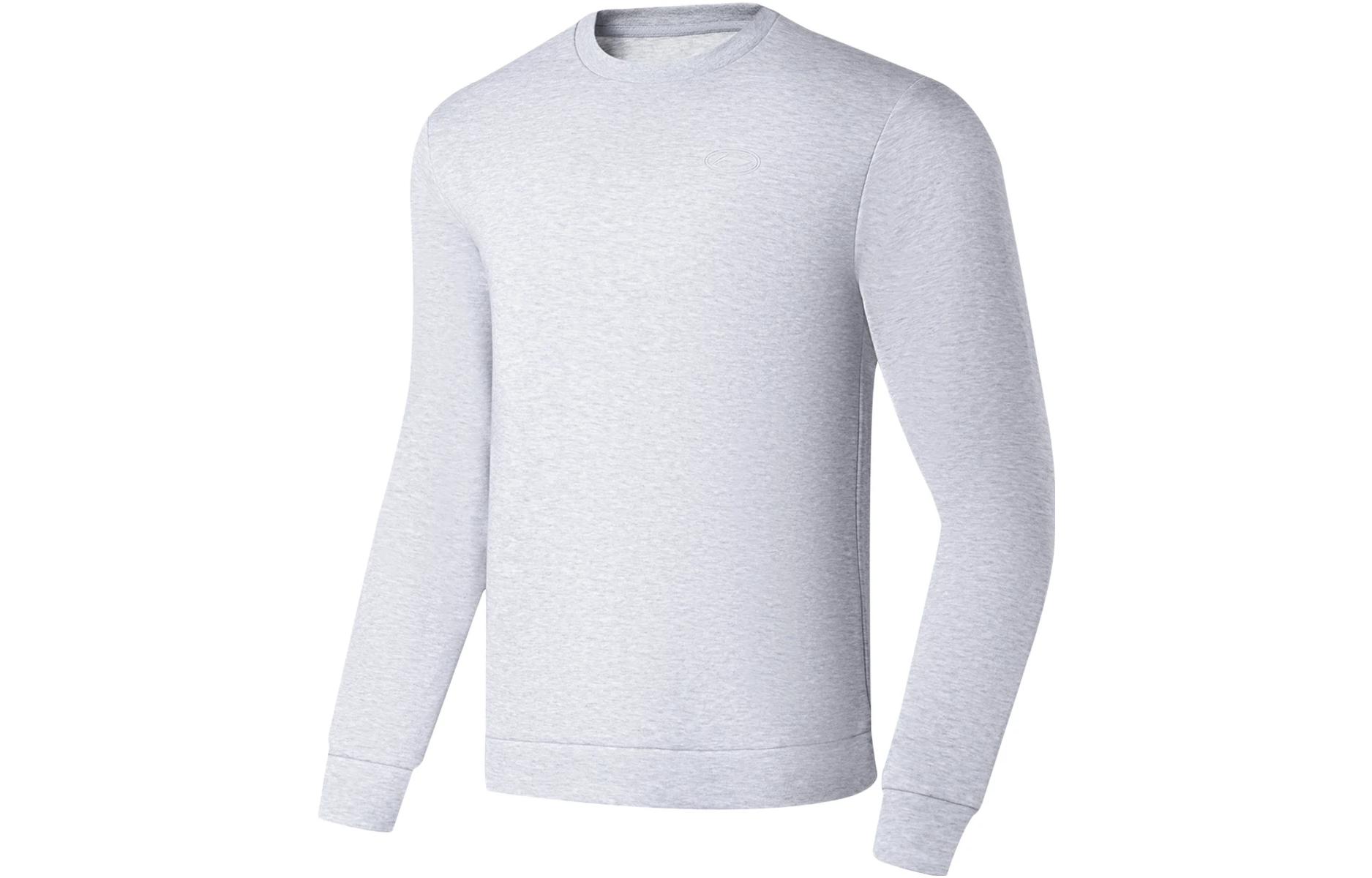 Li-Ning Fitness Logo Pullover Sweatshirt Light Gray AWDT101-9