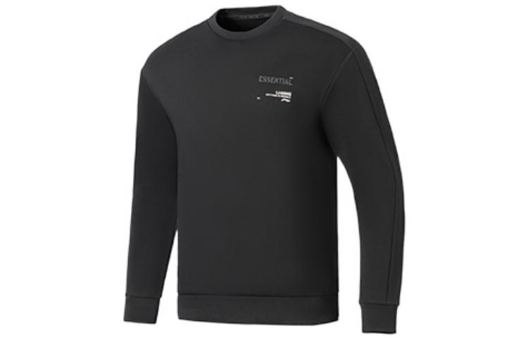 Li-Ning Fitness Pullover Sweatshirt Casual Black AWDS017-1