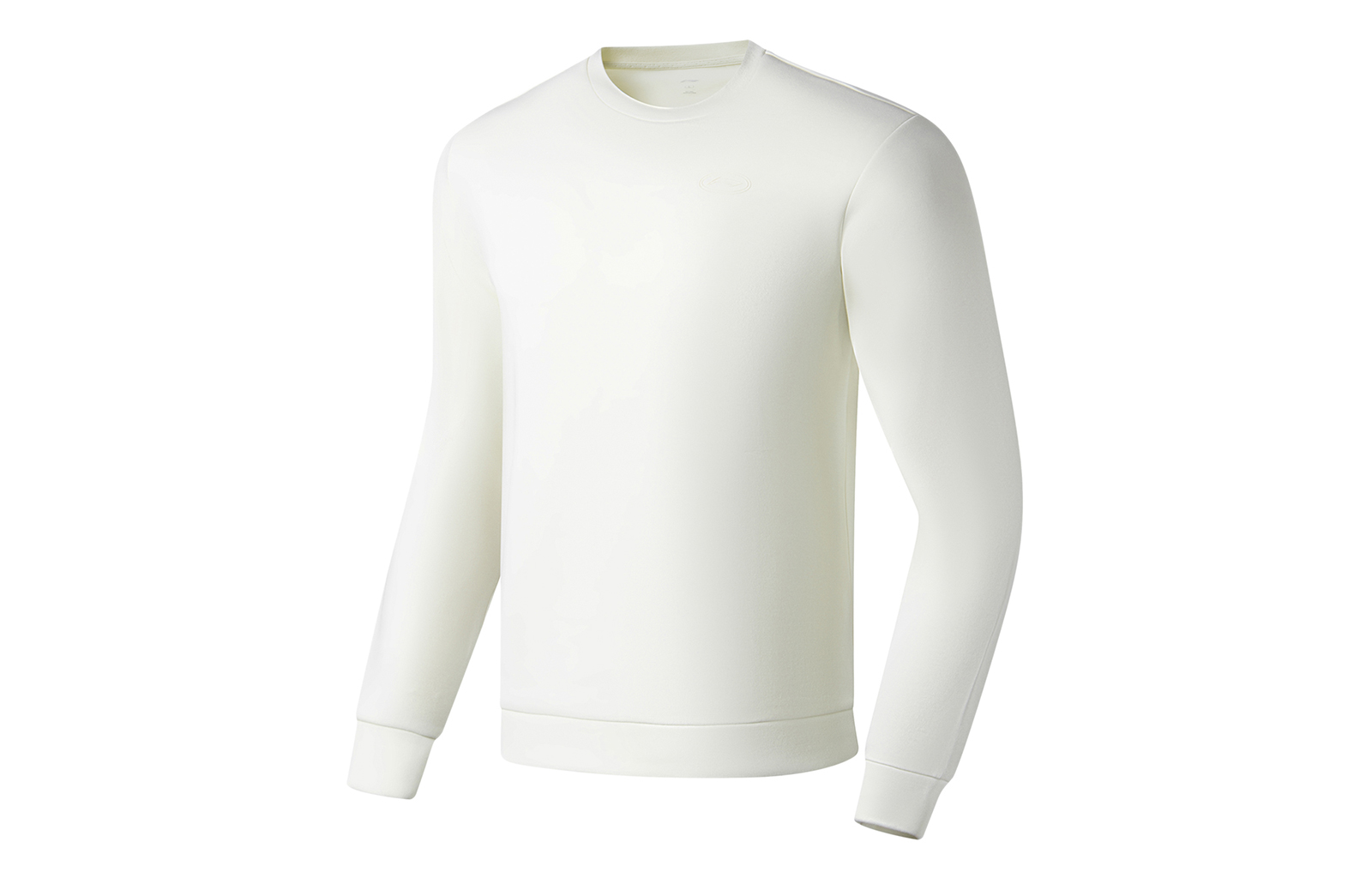 Li-Ning Fitness Pullover Sweatshirt Cream White with Logo AWDT101-2