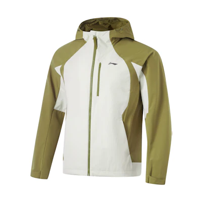 Li-Ning Fitness Series 3-in-1 Outdoor Jacket - Yellow/Brown, Waterproof & Breathable AWBU009-7