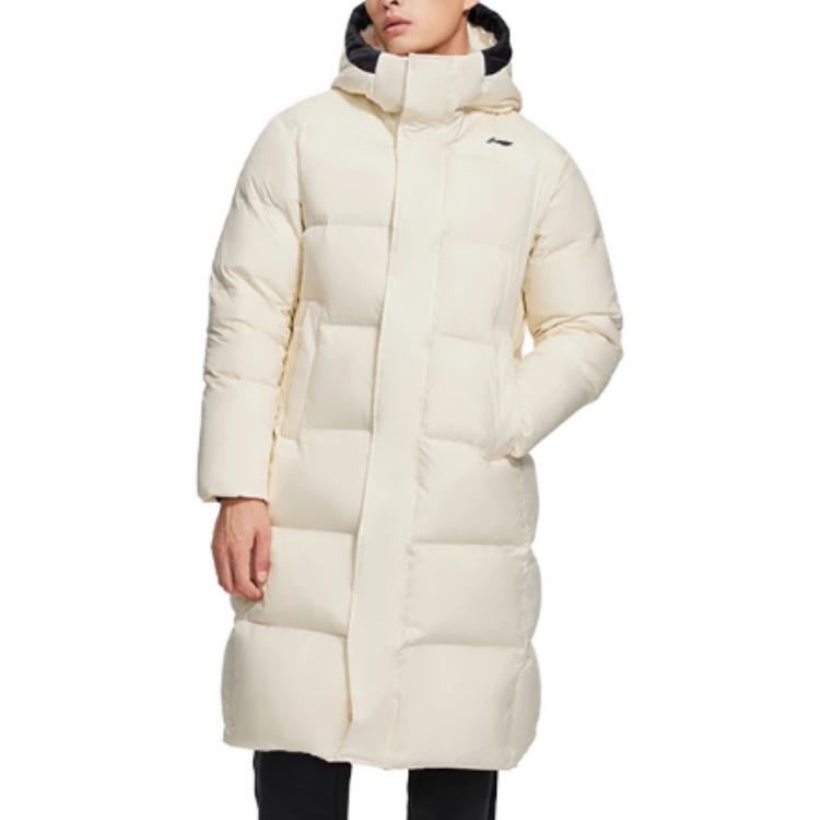 Details for Li-Ning Jaket Panjang Fitness Hoodie Putih Motif Logo. AYMS021-2