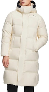 李宁健身系列连帽长款羽绒服 天鹅白标志印花 AYMS021-2 Details for 李宁健身系列连帽长款羽绒服 天鹅白标志印花 AYMS021-2