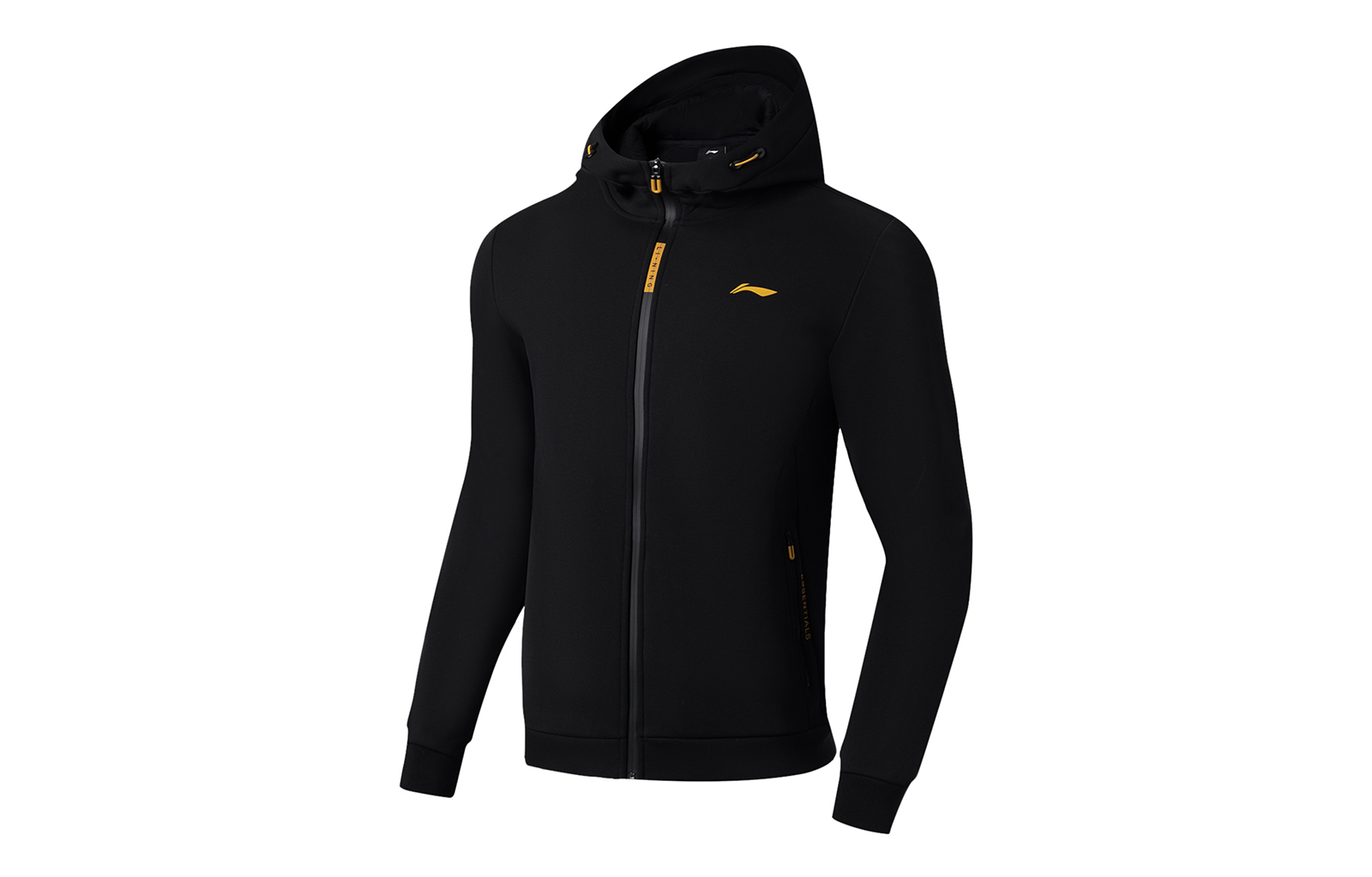 Li-Ning Fitness Series Black Fleece-Lined Hoodie Jacket AWDSA61-1