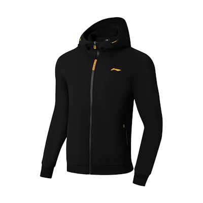 Li-Ning Fitness Series Black Fleece-Lined Hoodie Jacket AWDSA61-1