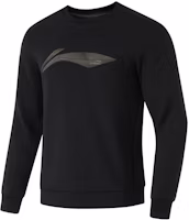 Li-Ning Fitness Series Black Fleece Crewneck Sweatshirt AWDU567-1 Li-Ning Fitness Series Black Fleece Crewneck Sweatshirt AWDU567-1
