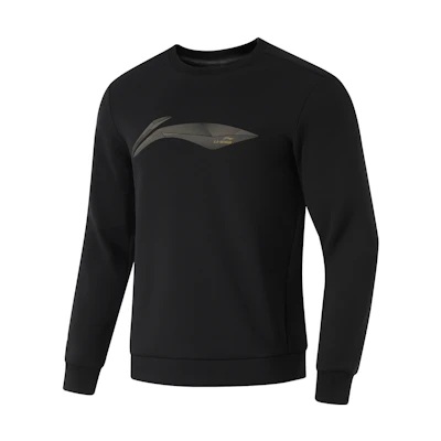 Li-Ning Fitness Series Black Fleece Crewneck Sweatshirt AWDU567-1