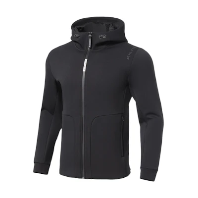 Li-Ning Fitness Series Black Letter Print Hooded Sweatshirt AWDS093-1
