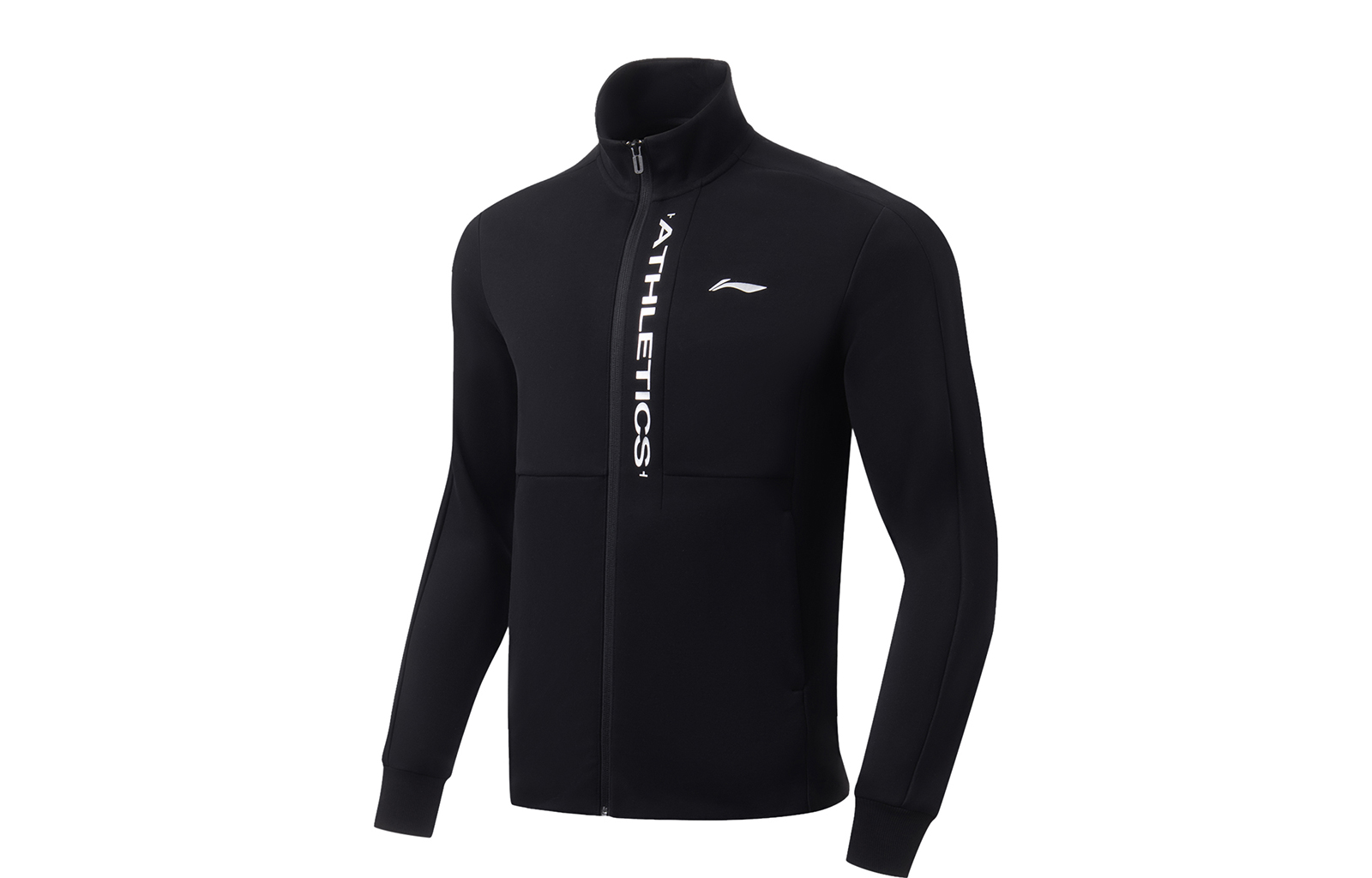 Li-Ning Fitness Series Black Logo Print Collarless Sweatshirt AWDT561-5