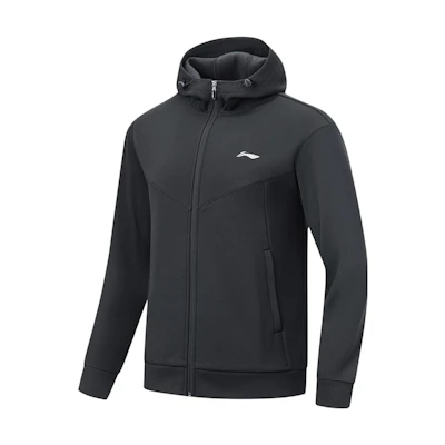 Li-Ning Fitness Series Black Zip-Up Fleece Sweatshirt AWDTB33-3