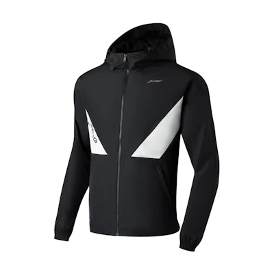 Li-Ning Fitness Series Color-Block Hooded Zip Jacket Black () AFDT033-1