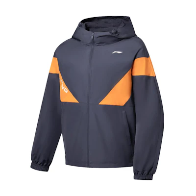 Li-Ning Fitness Series Colorblock Hoodie Jacket Earth Gray AFDT033-2