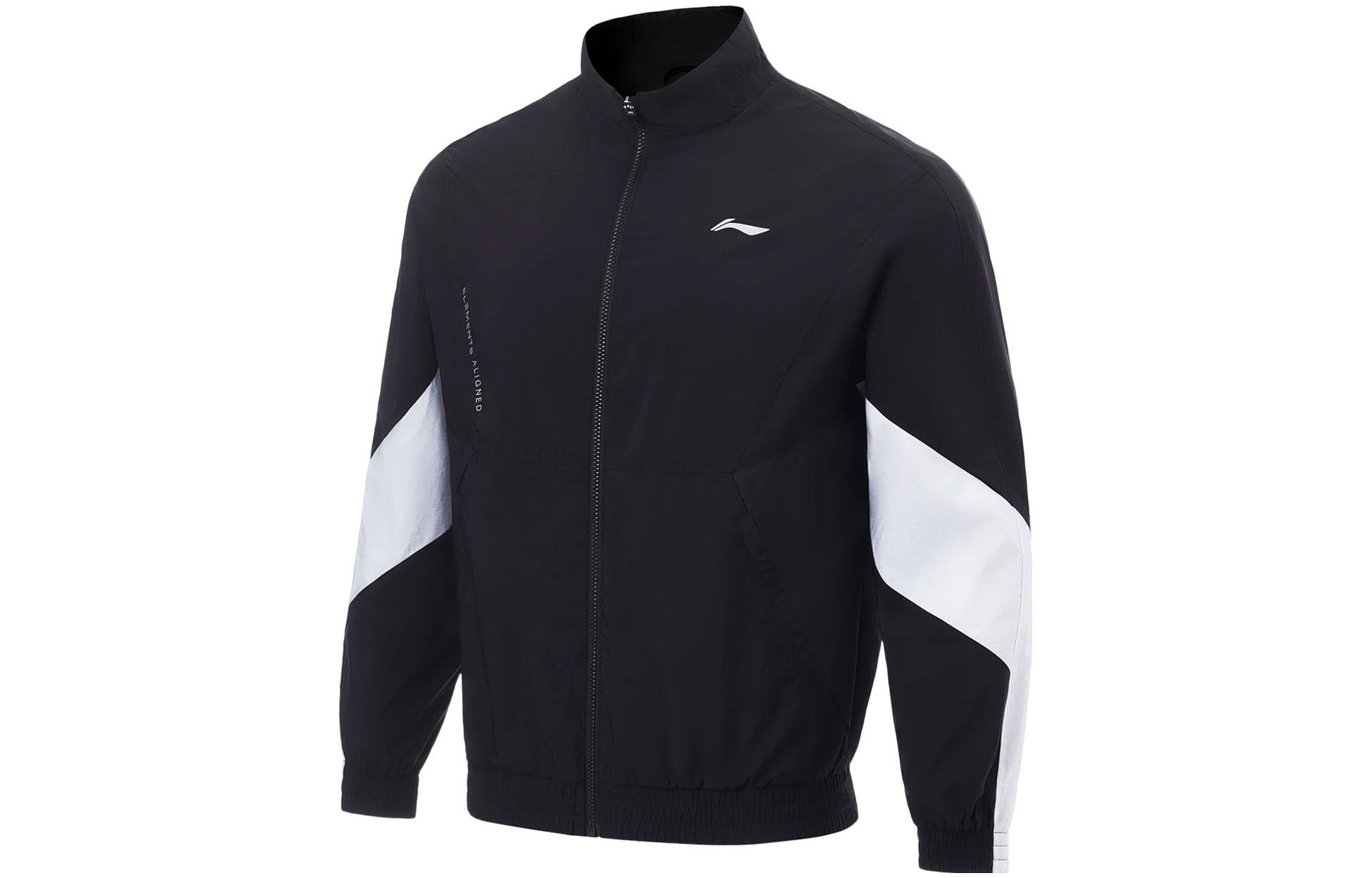 Li-Ning Fitness Series Colorblock Sports Jacket - Black AFDT385-6