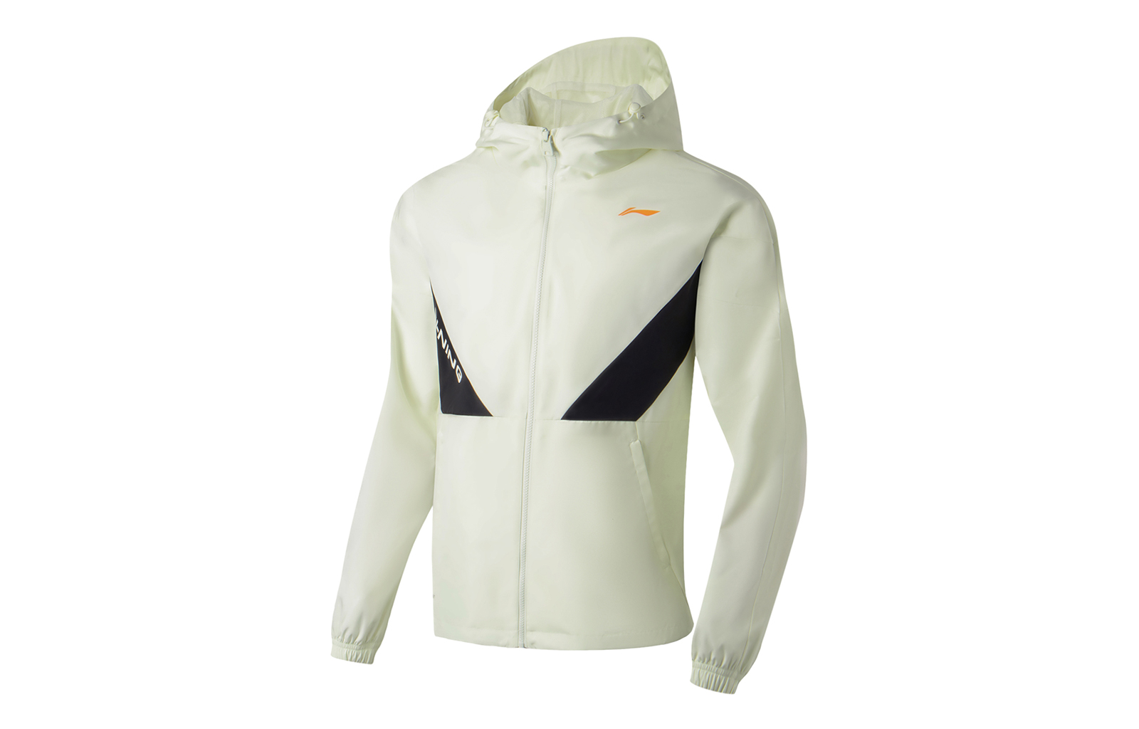 Li-Ning Fitness Series Colorblock Zip-Up Jacket Cream White AFDT033-4