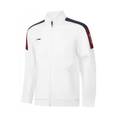 Li-Ning Fitness Series Colorblock Zip-Up Sports Sweatshirt White () AWDTA09-1
