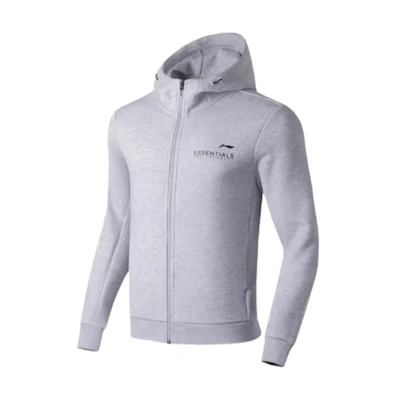 Li-Ning Fitness Series Comfortable Casual Zip Hoodie - Gray AWDT003-4