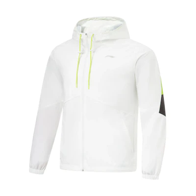 Li-Ning Fitness Series Contrast Hooded Jacket White AFDT411-5