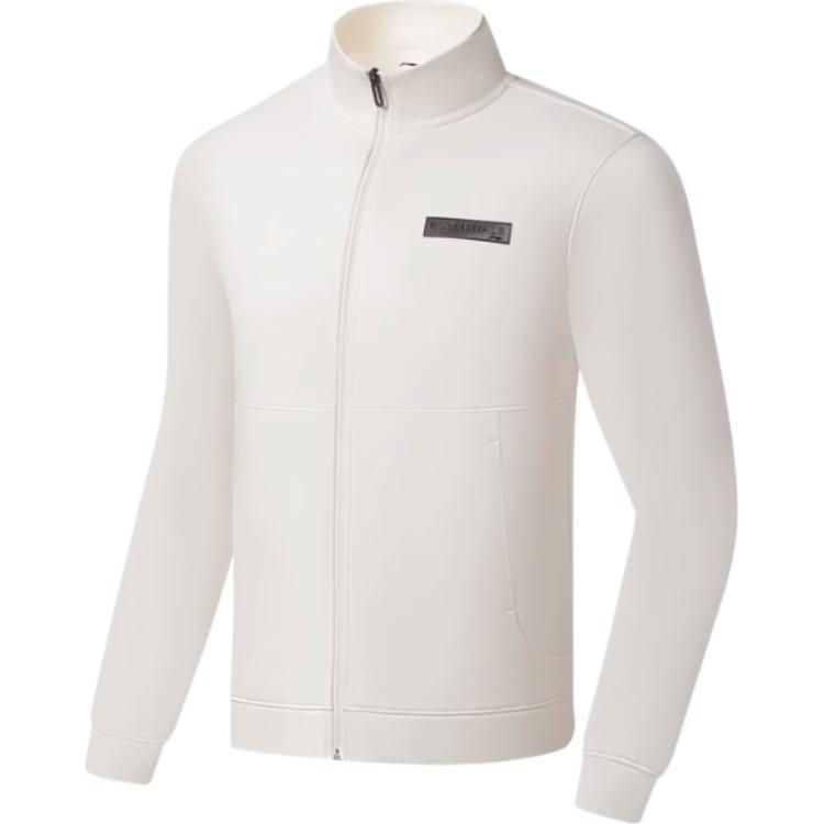 Li-Ning Fitness Series Crewneck Sweatshirt Beige Breathable & Warm AWDSA33-3