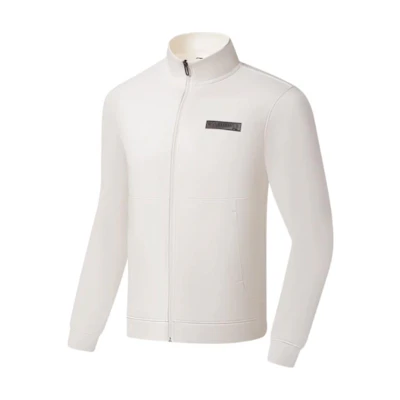 Li-Ning Fitness Series Crewneck Sweatshirt Beige Breathable & Warm AWDSA33-3