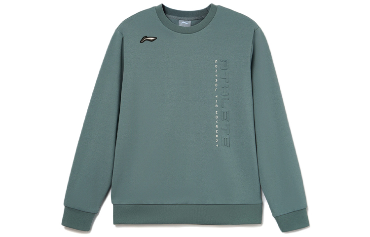 Li-Ning Fitness Series Embossed Fleece Sweatshirt Winter Cavalry Blue AWDR671-4
