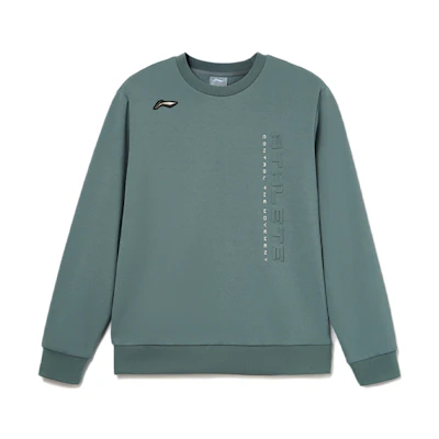 Li-Ning Fitness Series Embossed Fleece Sweatshirt Winter Cavalry Blue AWDR671-4