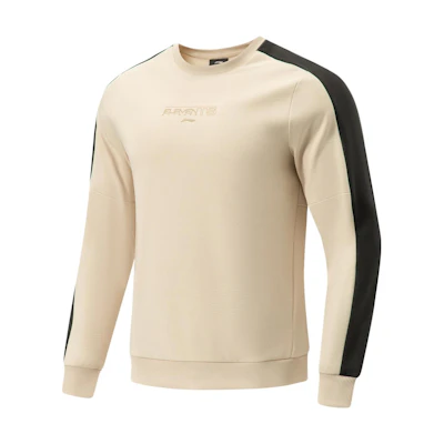 Li-Ning Fitness Series Fleece Pullover Sweatshirt - Fog Khaki AWDT733-6