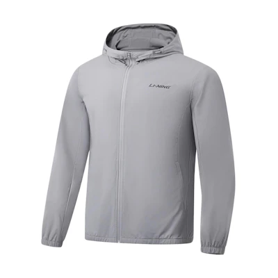 Li-Ning Fitness Series Letter Print Hoodie Gray AWDT569-2