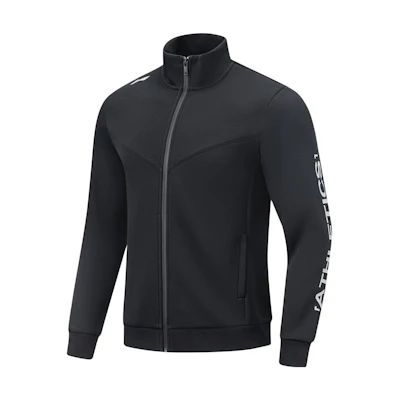Li-Ning Fitness Series Letter Print Zip-Up Jacket Black AWDTB29-2