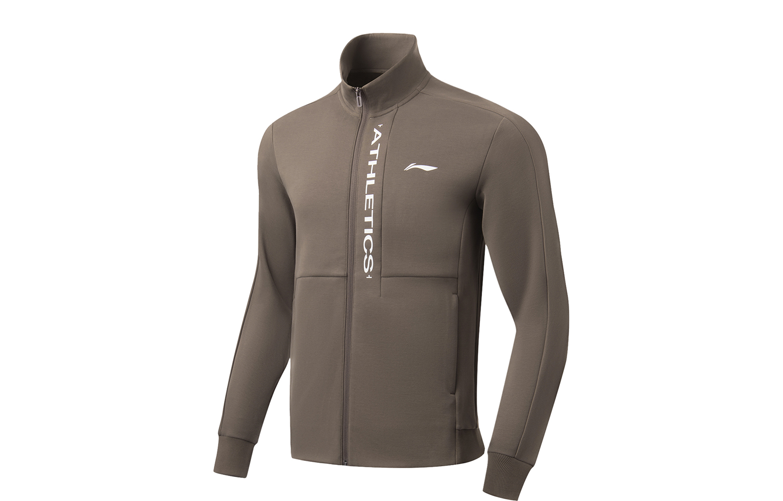 Li-Ning Fitness Series Logo Print Sweatshirt Brown Mushroom AWDT561-2