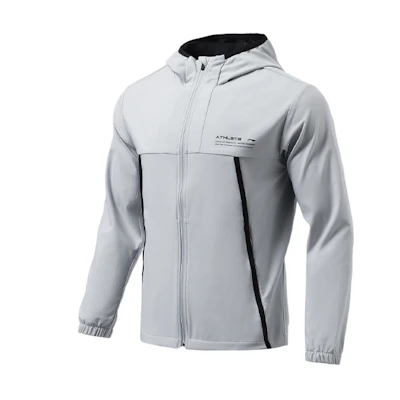 Li-Ning Fitness Series Oversized Gray Hoodie Jacket with Letter Design AFDR353-2
