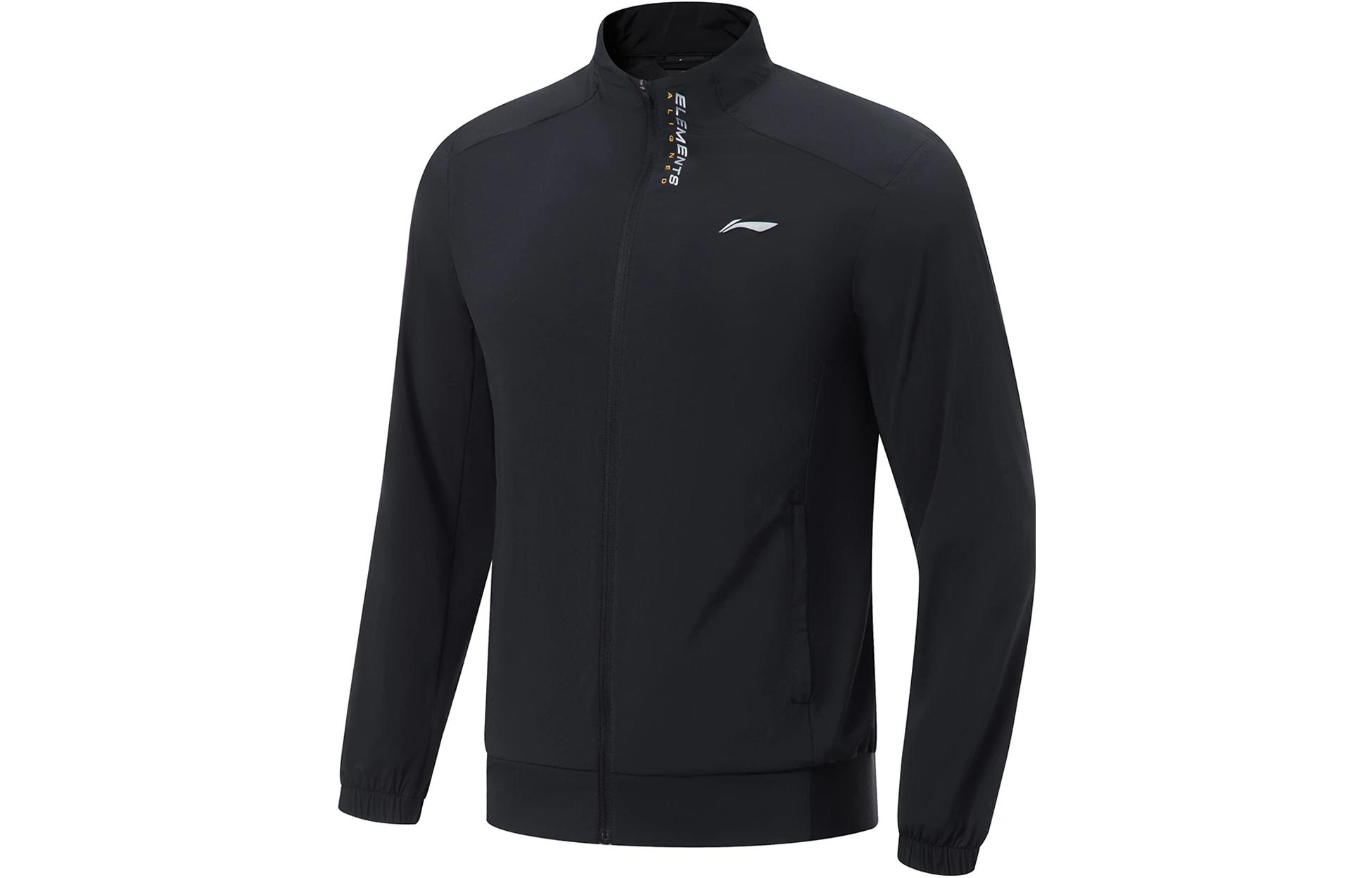 Li-Ning Fitness Series Solid Color Jacket - Black AJDT173-1