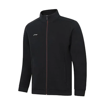Li-Ning Fitness Series Solid Color Zip-Up Hoodie Black AWDT989-1