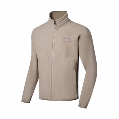 Li-Ning Fitness Series Solid Color Zip-Up Jacket Unisex Goat Gray AWDT099-4
