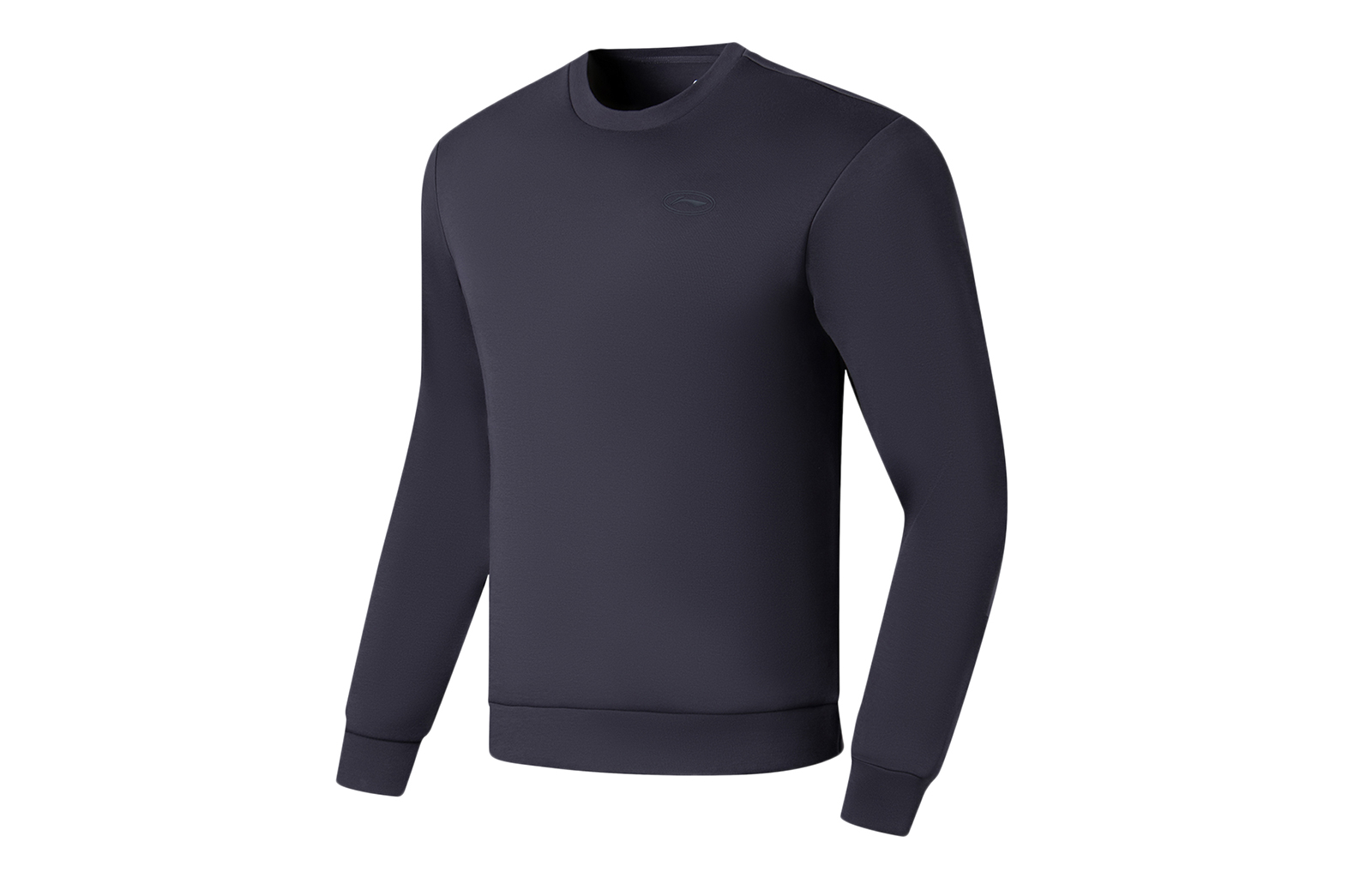 Li-Ning Fitness Series Solid Logo Embroidered Sweatshirt - Earth Gray AWDT101-11