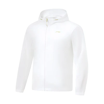 Li-Ning Fitness Series Solid Woven Hooded Jacket White AFDT195-2