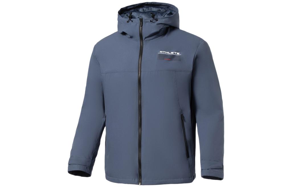 Li-Ning Fitness Series Solid Zip-Up Sports Jacket - Blue AFDR897-2