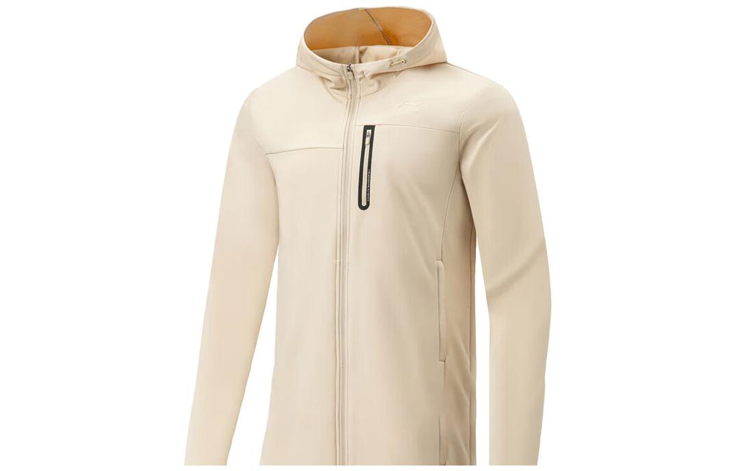 Li-Ning Fitness Series Thick Fleece Hoodie Jacket - Mist Khaki AFDT631-2