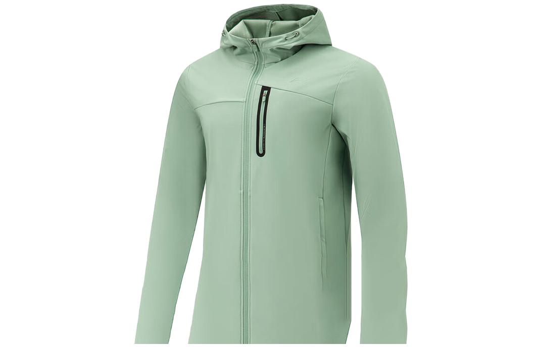 Li-Ning Fitness Series Thick Hooded Jacket Jade Smoke Green AFDT631-3