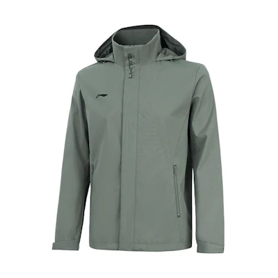 Li-Ning Fitness Series Water-Resistant Hooded Jacket Gray-Green AFDT753-2