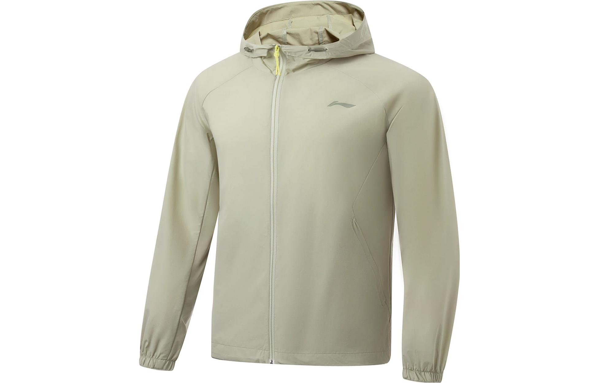 Li-Ning Fitness Series Woven Solid Hooded Jacket Elm Green AFDT195-3