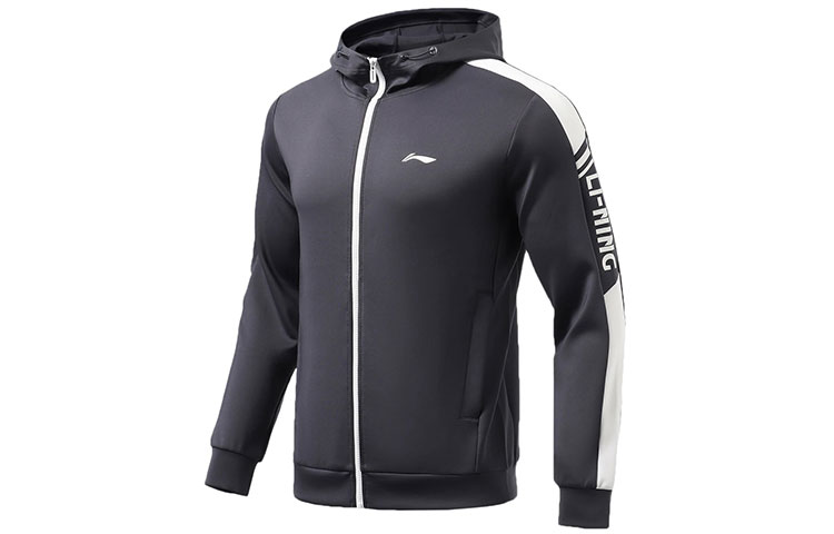 Li-Ning Fitness Series Zip-Up Hoodie Ink Gray AWDR459-4