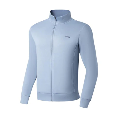 Li-Ning Fitness Training Jacket Full-Zip Hoodie Men’s Soft Grey Blue AWDSB77-4