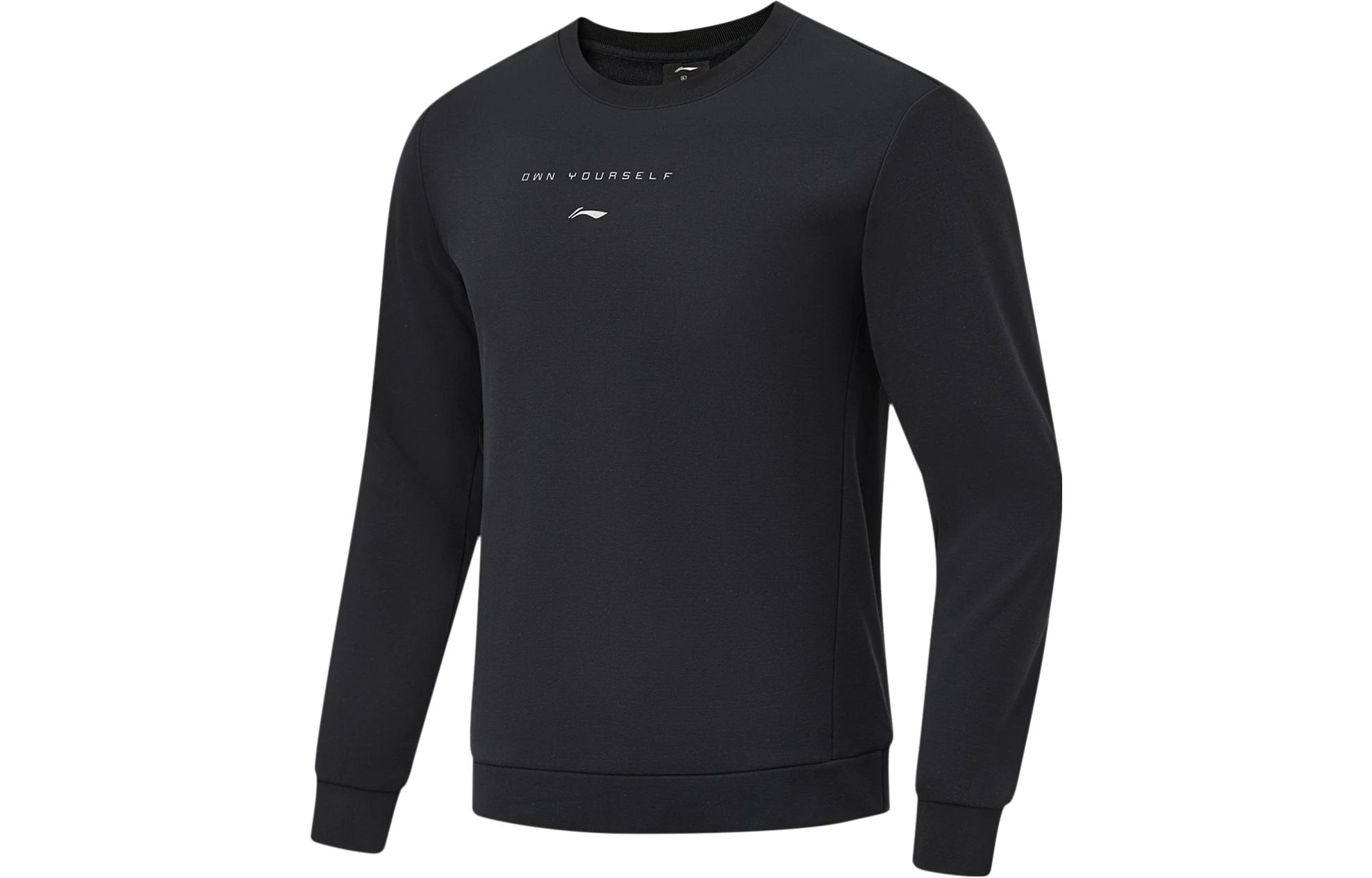 Li-Ning Fitness Warm Fleece Pullover Hoodie Black AWDT789-3