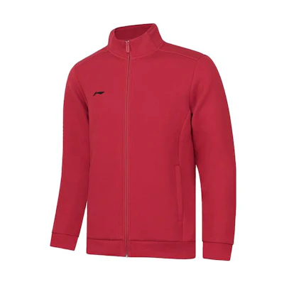 Li-Ning Fitness Zip-Up Sweatshirt Bull Red Male Casual Series AWDT989-3