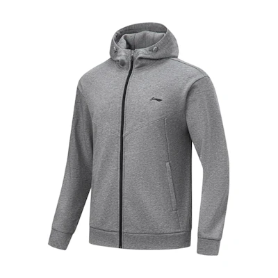 Li-Ning Fitness Zip Hoodie Solid Grey AWDTB33-2